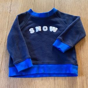 Janie and Jack Snow Themed Sweatshirt (worn 2x)